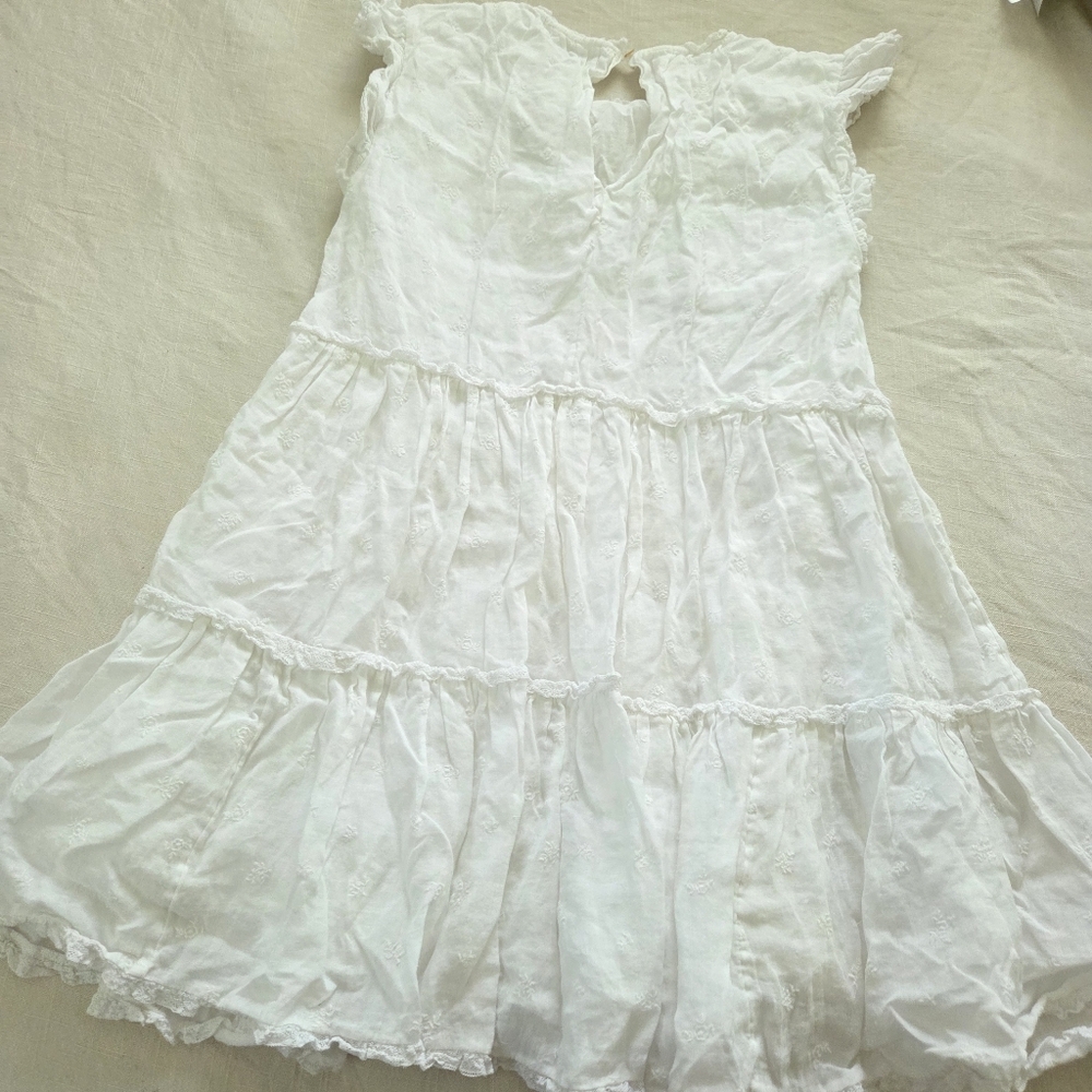 Wilfred White Eyelet Floral Dress Medium Womens - Picture 9 of 10